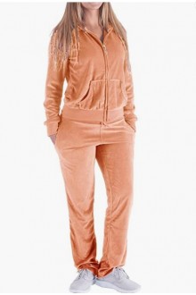 Orange   Track Suits for Women Set Sweatsuits 2 Piece Tracksuit